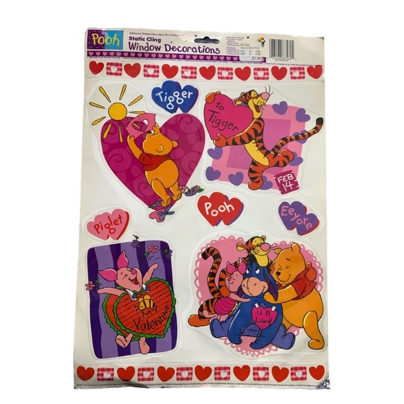 Vintage Disney Window Clings - Valentine's Theme (set of 2) - Picture 3 of 5